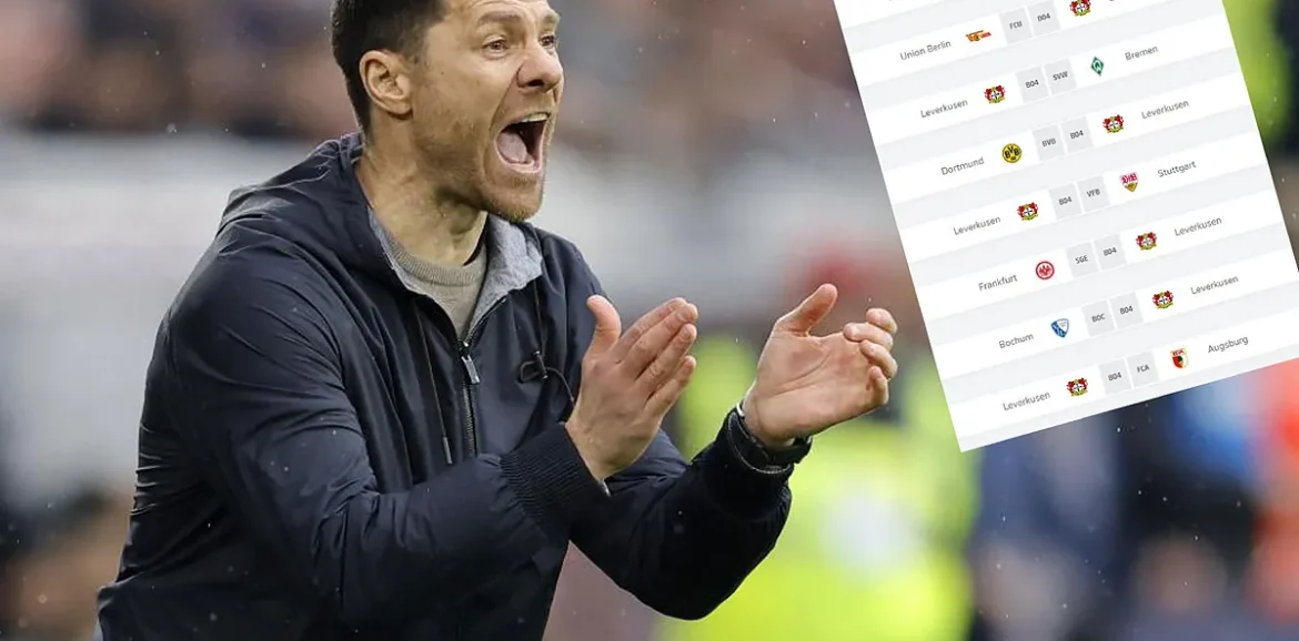 Bundesliga : le compte à rebours de Xabi Alonso pour Leverkusen : quand les Leverkusen deviendront-ils champions ?